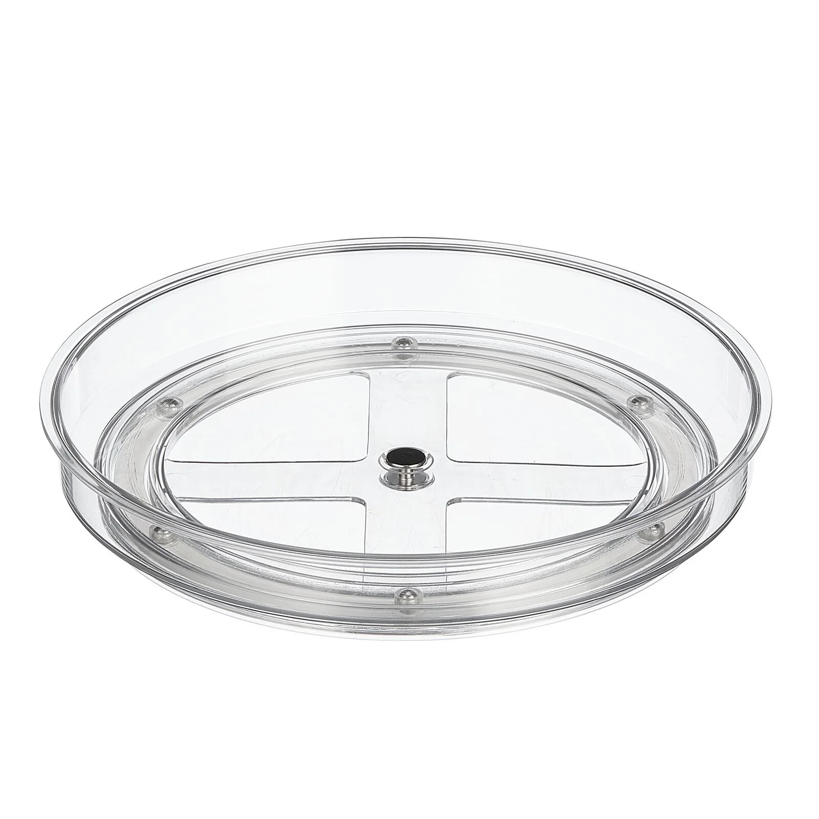 mDesign Turntable Cabinet Organizer, Clear | Walmart (US)