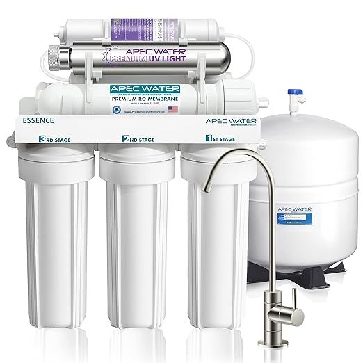 APEC Water Systems ROES-PHUV75 Essence Series Top Tier Alkaline Mineral and Ultra-Violet UV Steri... | Amazon (US)