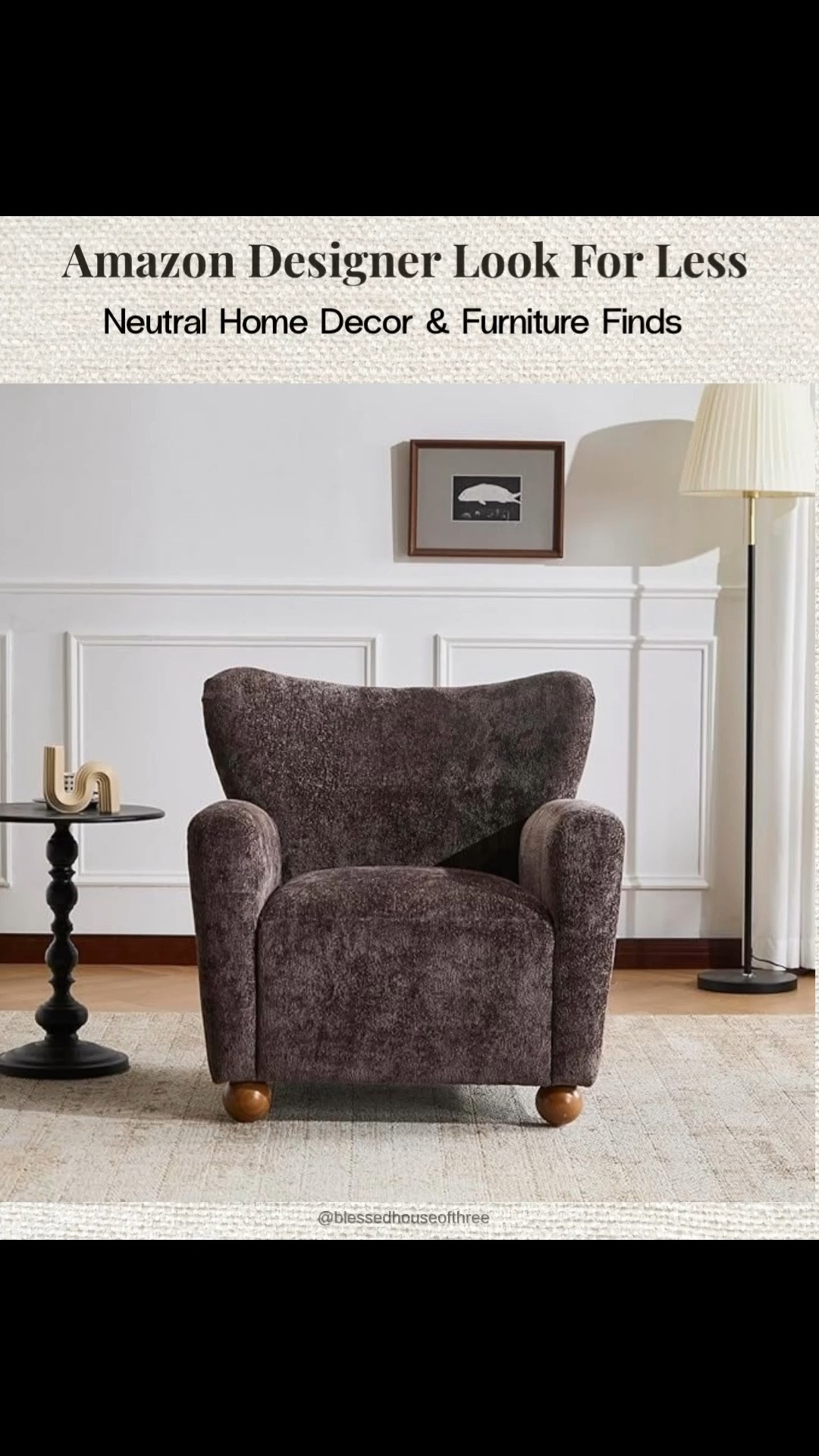 Amazon designer look for less! Sharing neutral home decor and furniture finds from Amazon that give a high-end designer look without the high price tag. These affordable look for less neutral home finds include accent chairs, brass lamps, side tables, wall art, cozy throws and living room decor that work beautifully in neutral, modern farmhouse and organic modern spaces. If you love affordable Amazon furniture and neutral home decor that looks designer inspired, these are some of my favorite Amazon finds right now. Follow me on LTK for daily home decor, fashion and Amazon finds.

#LTKHome #LTKSaleAlert