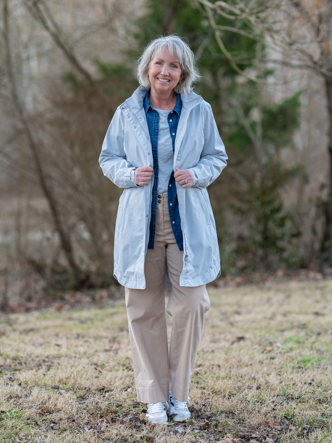 I’ll be taking this beautiful snowfall blue trench coat to my outfits during my Alaska cruise, but I’ll wear it this spring, too. It runs tts for a beautiful fit that accommodates multiple layers underneath, but also looks trim and fitted, thanks to the cinched waist. I’m wearing a medium. The jacket comes in other colors too  

#LTKSeasonal #LTKover40 #LTKmidsize