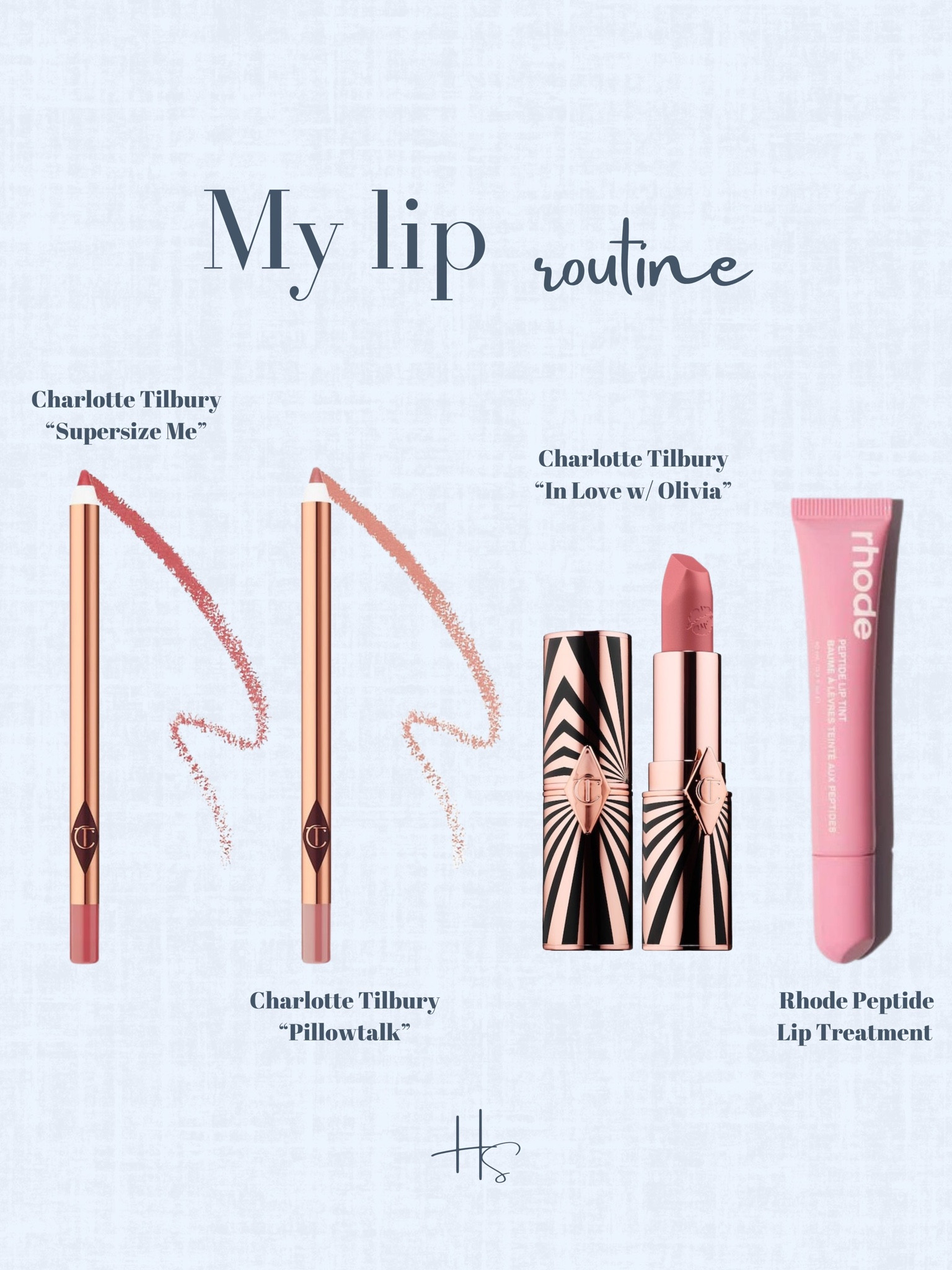 Lip routine from my Tiktok! 

Charlotte tilbury 
Lipliner
Rhode beauty 
Lipstick 
Lipgloss 

#LTKSeasonal #LTKbeauty #LTKstyletip