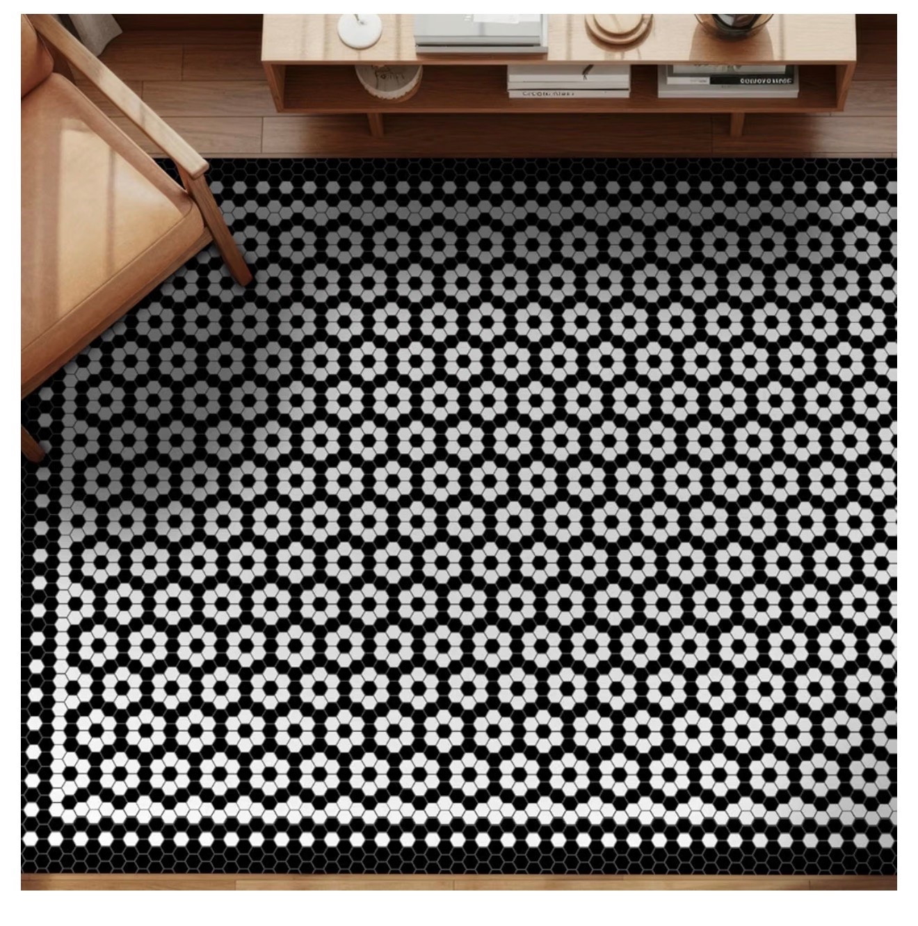Vinyl Floor Mat 4'x6' - White Vintage Tile Pattern - Waterproof Non-Slip Kitchen Rug - Hard Floor Safe - Eco-Friendly Flat Weave - 4'x6'

#LTKHome #LTKActive #LTKmomlife