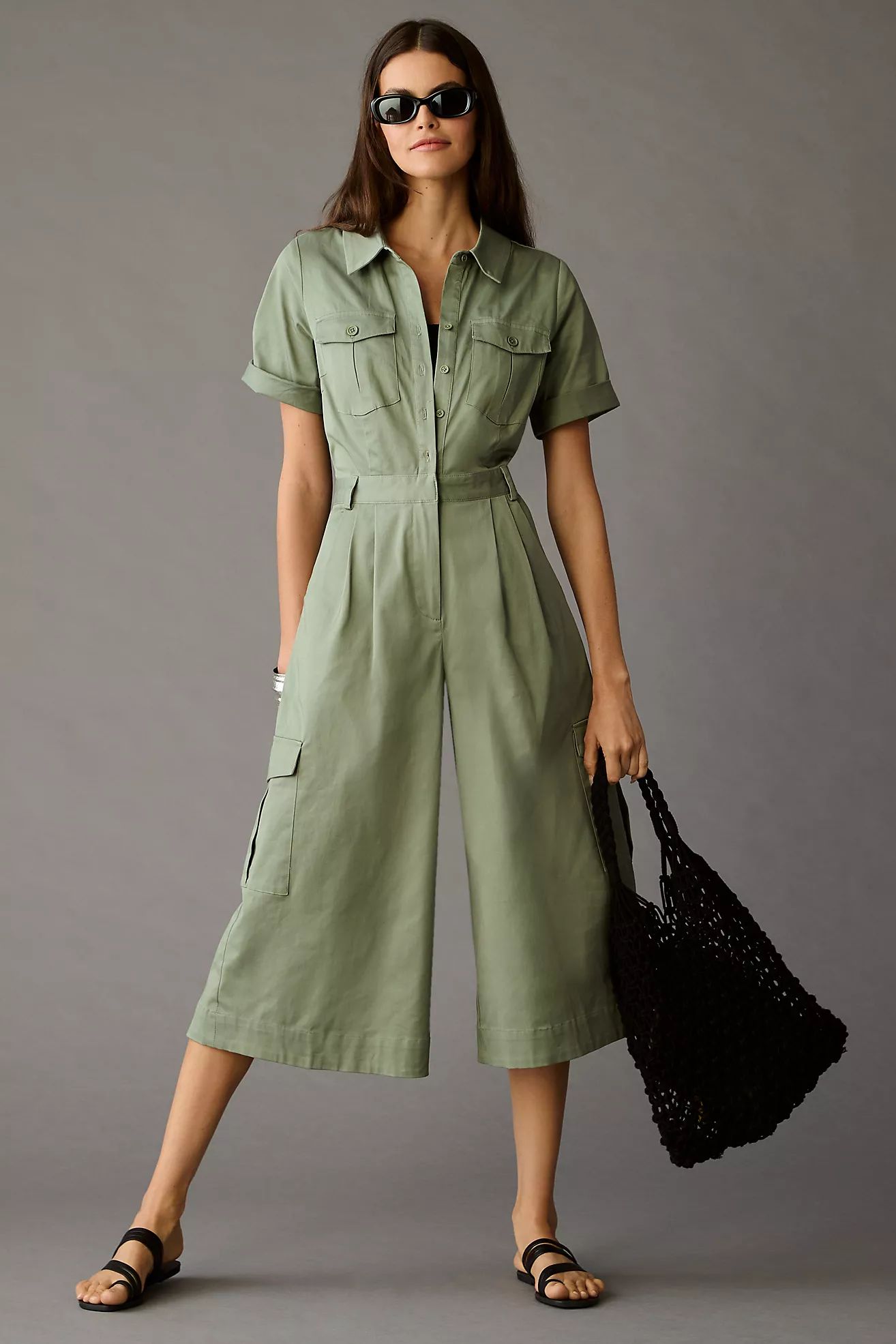 TwentySixHundred Cropped Utility Jumpsuit | Anthropologie (US)