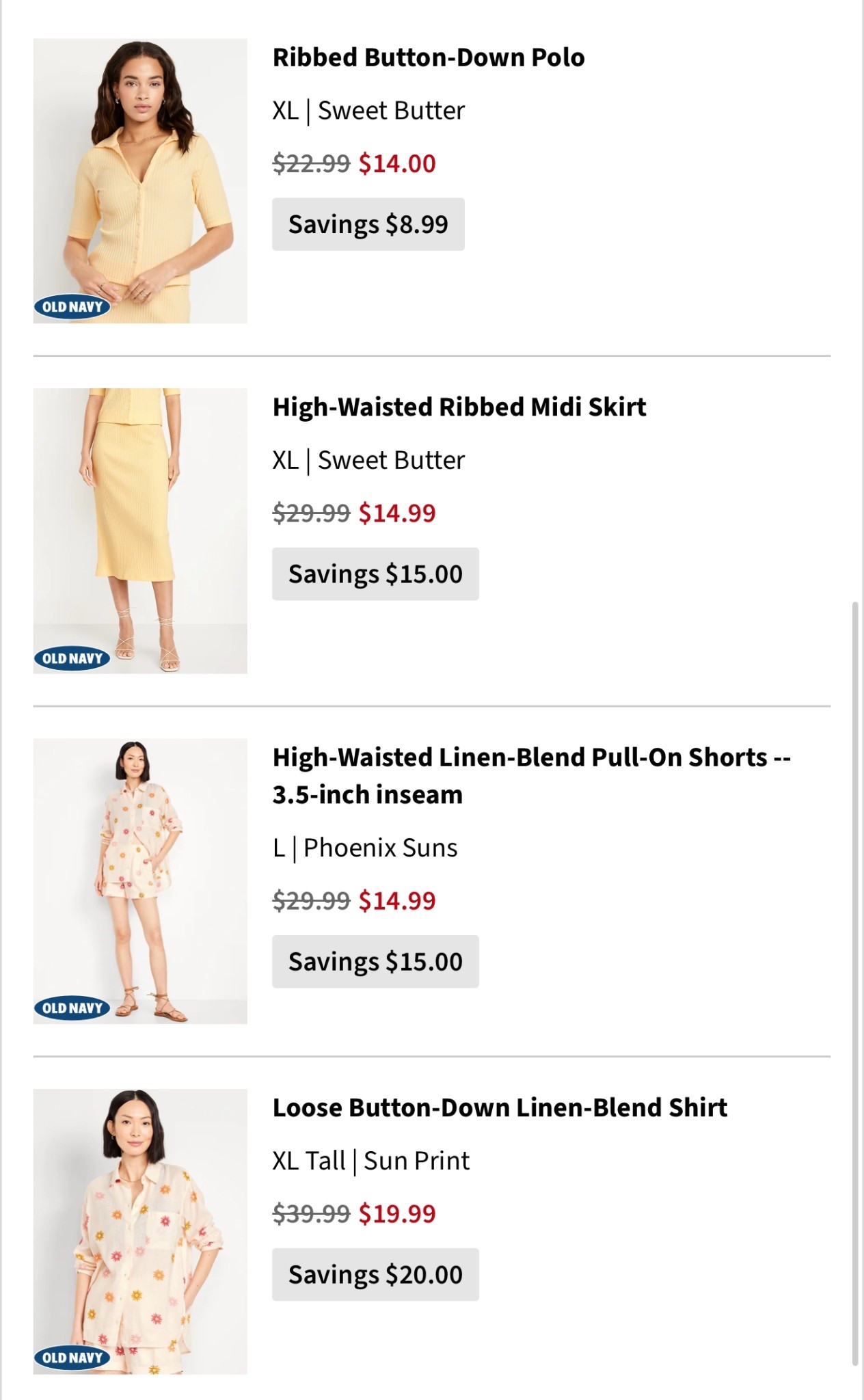 Recent purchase form Old Navy! 

My dumbass also bought the wrong size button up. It should be an XL and not a tall XL

I also sized up in the skirt so I wouldn’t have to wear SPANX 

#LTKMidsize #LTKSeasonal #LTKFindsUnder50