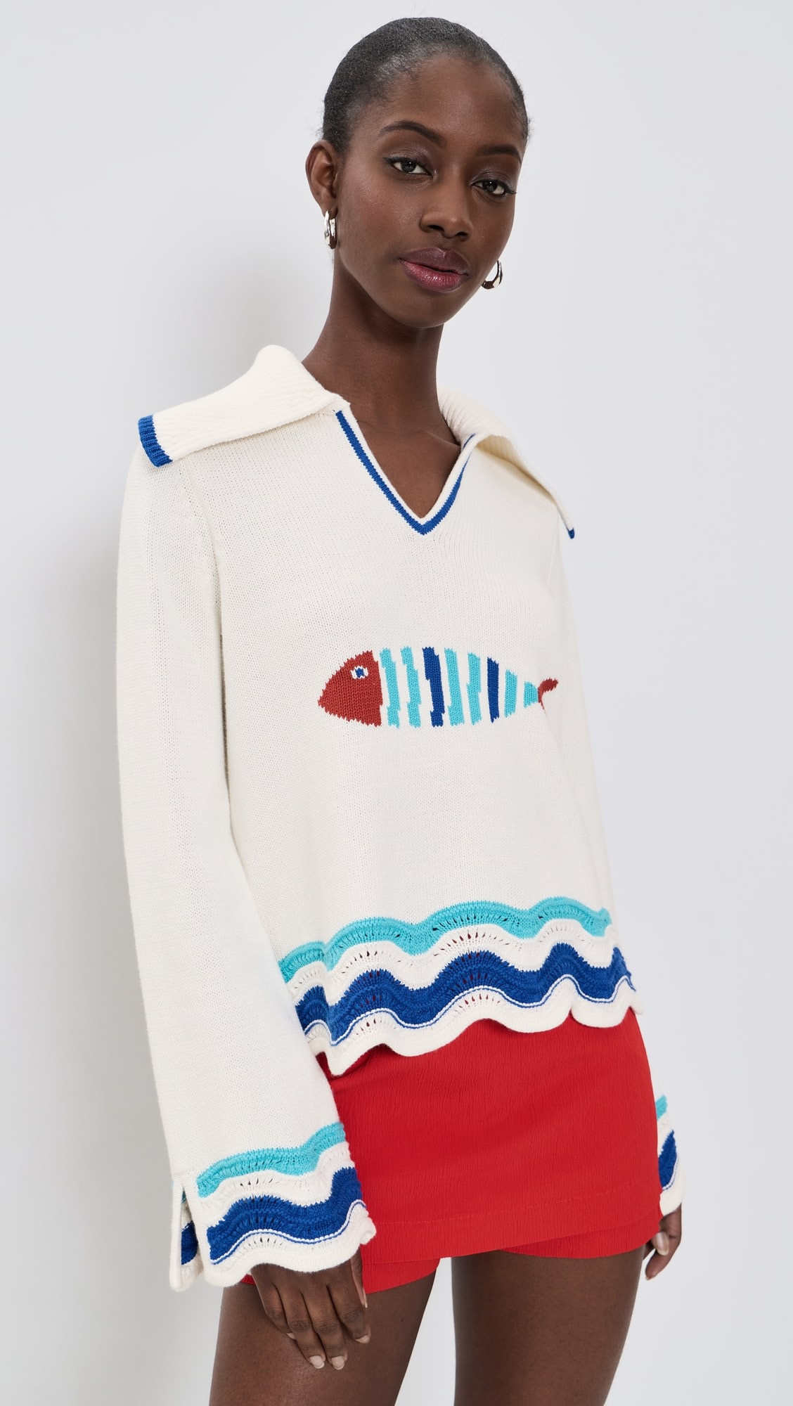 Jack Fish Motif Sweater | Shopbop