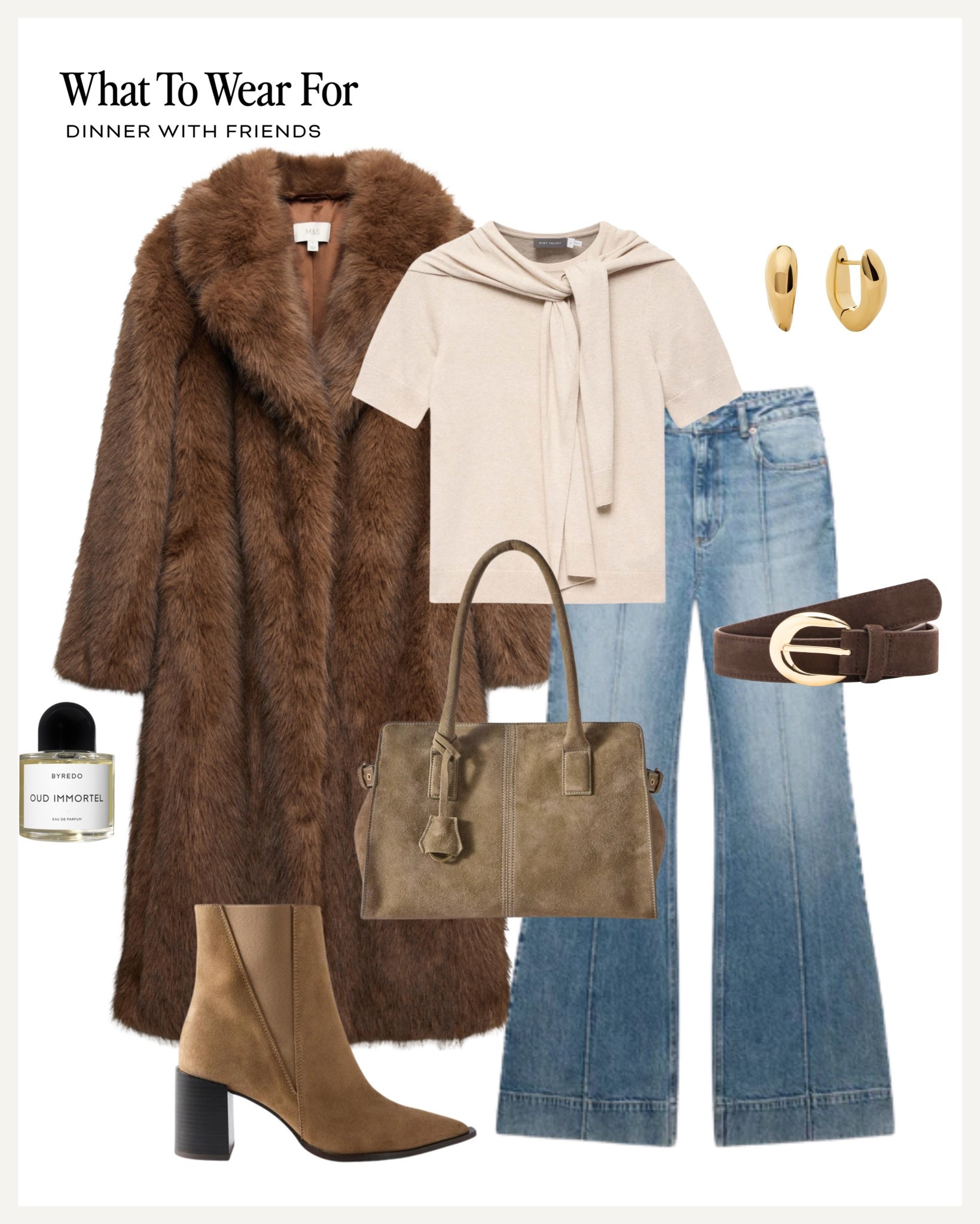 Dinner with friends 

Faux fur coat / jeans outfit / mint velvet / & other stories / suede boots / tote bag / autumn fashion

#LTKautumn #LTKuk