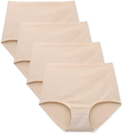 FallSweet No Show High Waist Briefs Underwear for Women Seamless Panties Multi Pack | Amazon (US)