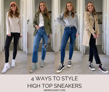 4 ways to style high top sneakers 

#LTKstyletip #LTKSeasonal #LTKshoecrush