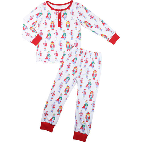 Nutcracker Print Knit Pajamas | Cecil and Lou