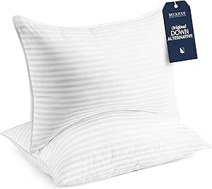 Beckham Hotel Collection Bed Pillows Standard / Queen Size Set of 2 - Down Alternative Bedding Ge... | Amazon (US)