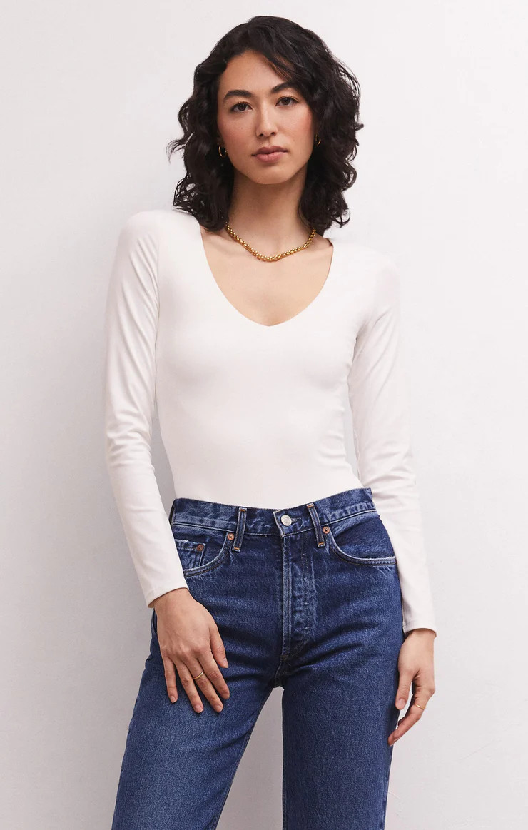 So Smooth V-Neck Bodysuit | Z Supply