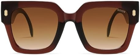 SOJOS Oversized Sunglasses for Women Thick Big Square UV400 Shades SJ2194 | Amazon (US)