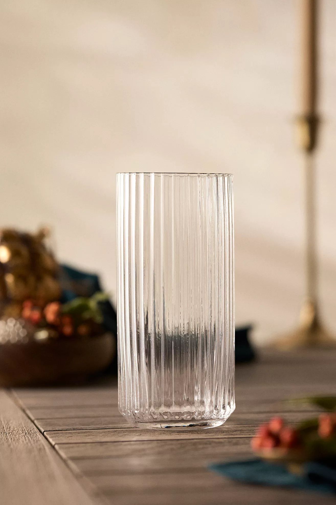 Gilded Ridge Drinking Glass | Anthropologie (US)