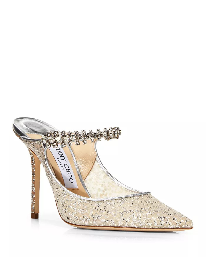 Women's Bing 100 Embellished High Heel Mules | Bloomingdale's (US)