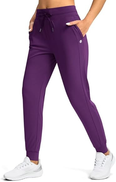 G Gradual Women's Joggers Pants with Zipper Pockets High Waisted Athletic Tapered Sweatpants for ... | Amazon (US)
