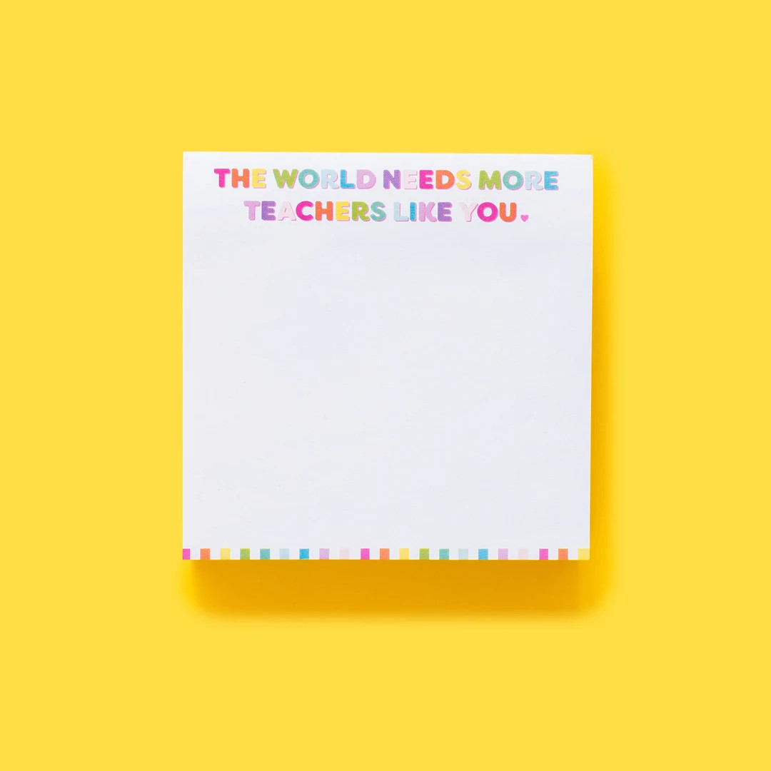 Best Teacher Ever Sticky Reminder Pad - Teacher Christmas Gifts Sticky Note Stocking Stuffer - Et... | Etsy (US)