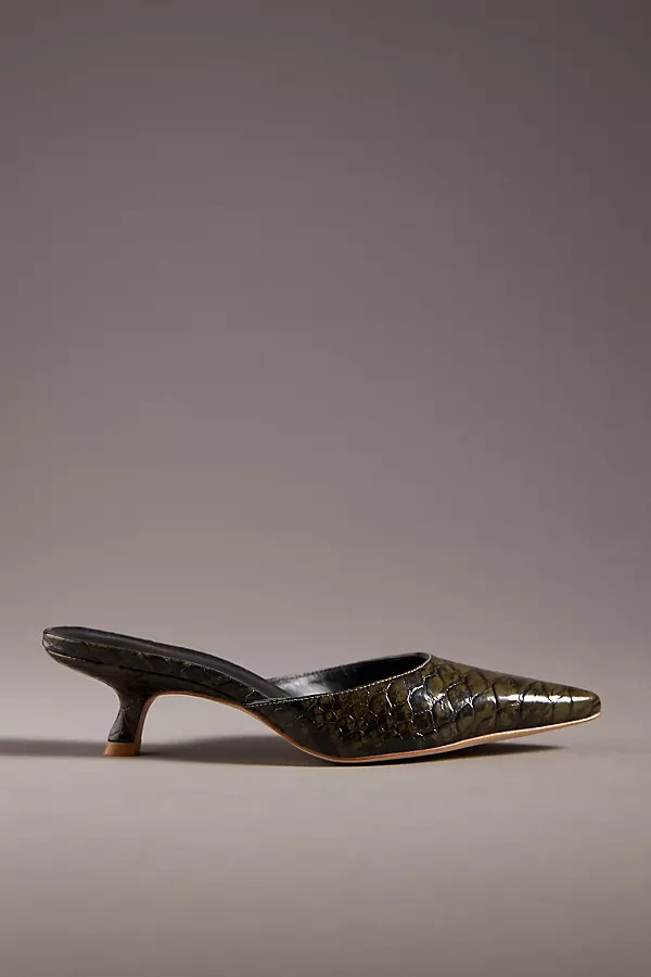 Wilda Kitten-Heel Mules | Anthropologie (US)