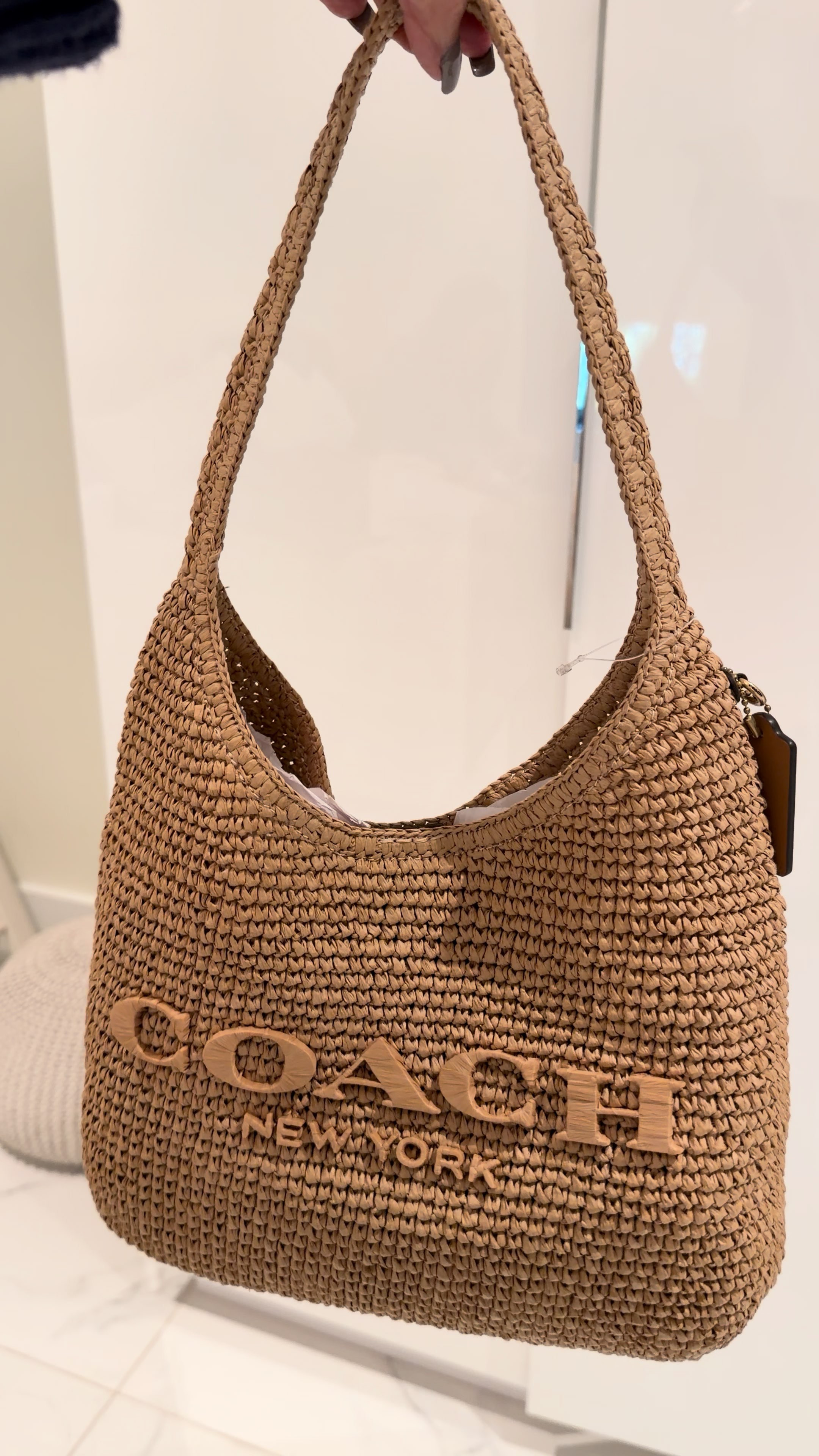 Coach Brooklyn Raffia bag. Kisslock bag Available in many colors, perfect for summer, super roomy and comfy. Don’t miss out!!! 

 #LTKootd #LTKSeasonal