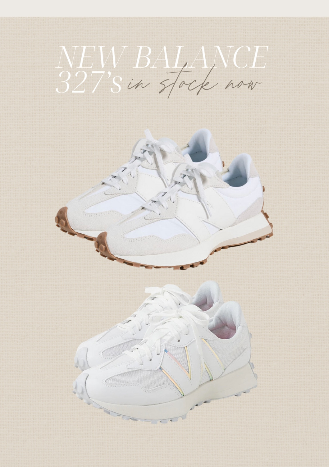 New balance 327 in stock now! #sneakers #newbalance #newbalance327 #neutralsneakers 

#LTKshoecrush #LTKunder100 #LTKstyletip