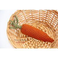 Carrot, Crochet Carrot Toy, Easter Newborn Photo Prop, Baby Play Food Food, Amigurumi | Etsy (US)