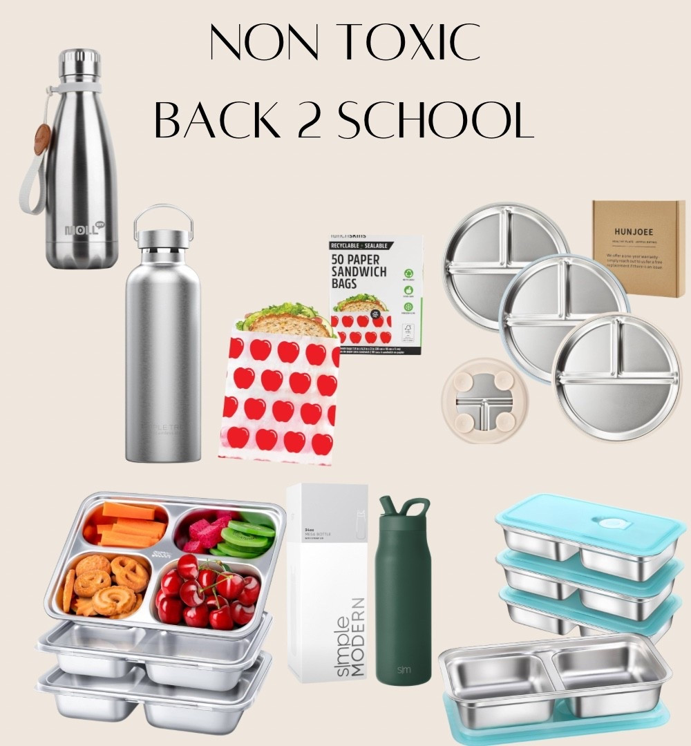 Non toxic back to school lunch packing options! 