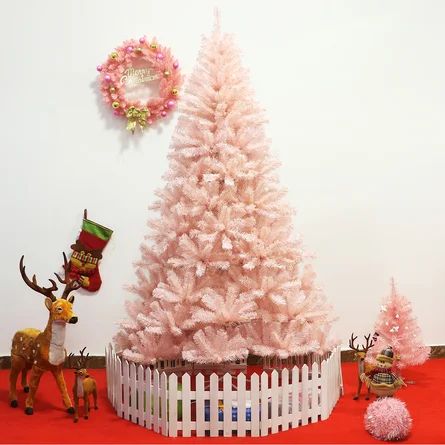 The Holiday Aisle® Pink Fir Artificial Christmas Tree | Wayfair | Wayfair North America