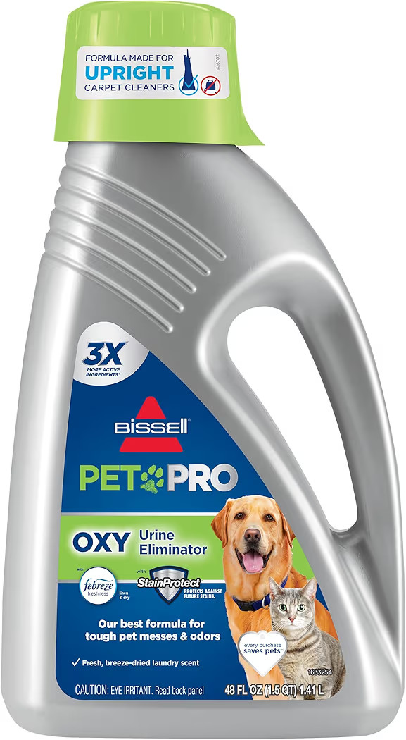 Bissell PET PRO OXY Urine Eliminator with Febreze Carpet Deep Clean Solution, with StainProtect T... | Amazon (US)