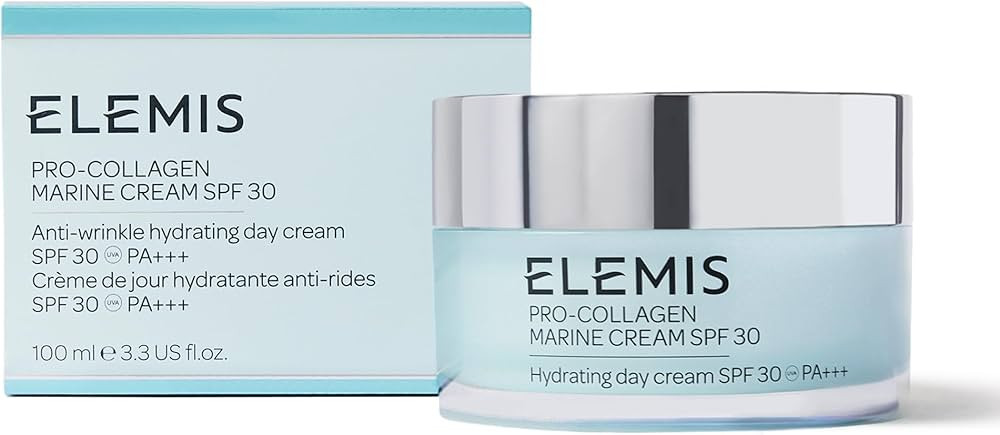 ELEMIS Pro-Collagen Marine Cream SPF 30, Lightweight Anti-Wrinkle Daily Facial Moisturizer | Amazon (US)