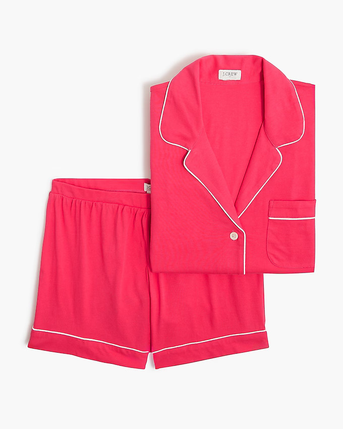 Short-sleeve knit pajama set | J.Crew Factory