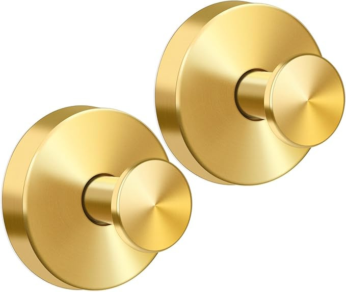 Gold Suction Cup Hooks for Shower, Heavy Duty Wreaths Hangers for Glass Door Window, Bathroom Tow... | Amazon (US)