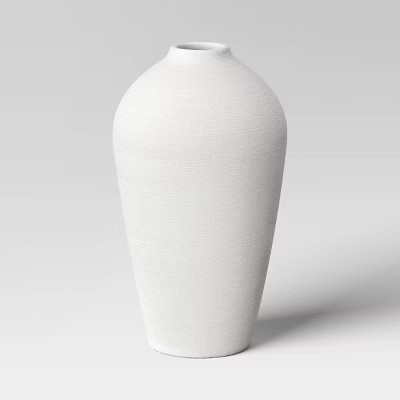 White Textured Floor Vase - Threshold™ | Target