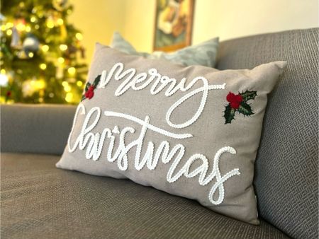 Christmas pillows and all Christmas decor on sale, Holiday Decorations, Seasonal Pillows, Merry Christmas Pillow 

#LTKsalealert #LTKfindsunder50 #LTKhome