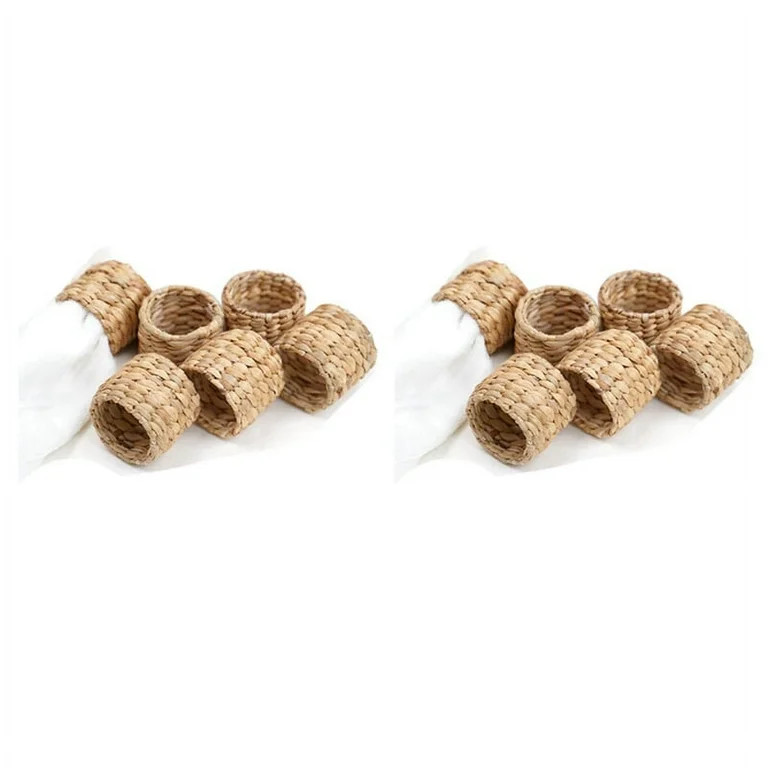 12 Anillos de Servilleta, Anillos de Soporte de Servilleta de Jacinto de Agua, Anillos de Servill... | Walmart (US)