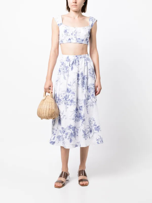 Reformation Teya Linen two-piece Set - Farfetch | Farfetch Global