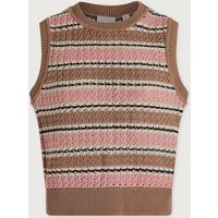Deeley Stripe Stitch Tank | Varley US, Warm Taupe/ Mellow Rose / XS | Varley US