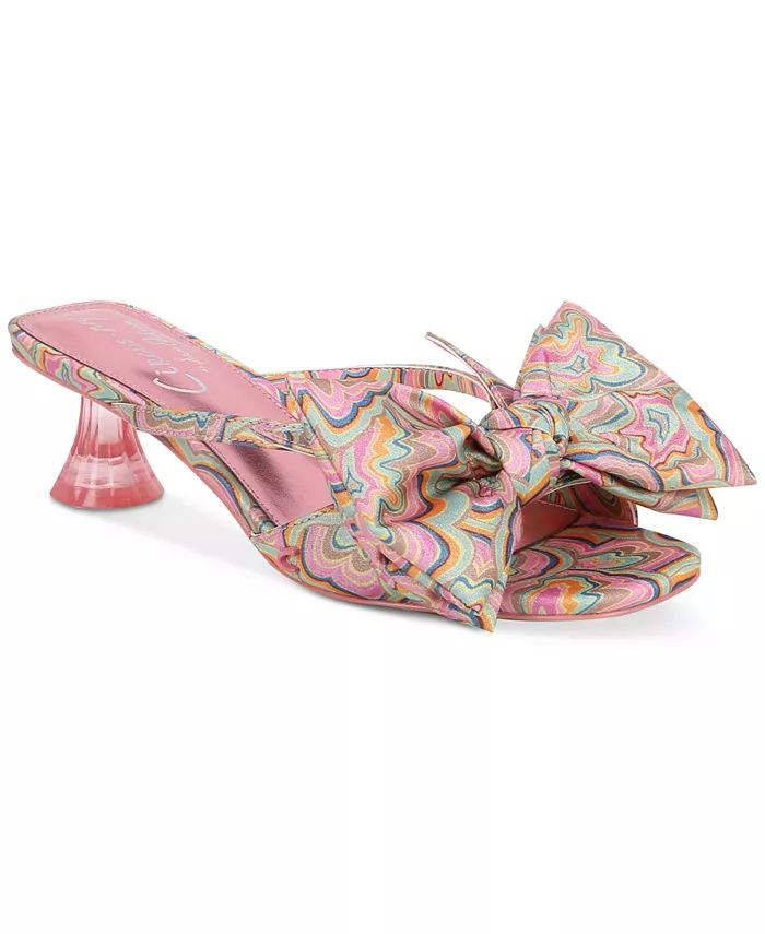 Circus NY by Sam Edelman  Women's Natalina Bow Kitten-Heel Dress Sandals - Macy's | Macy's