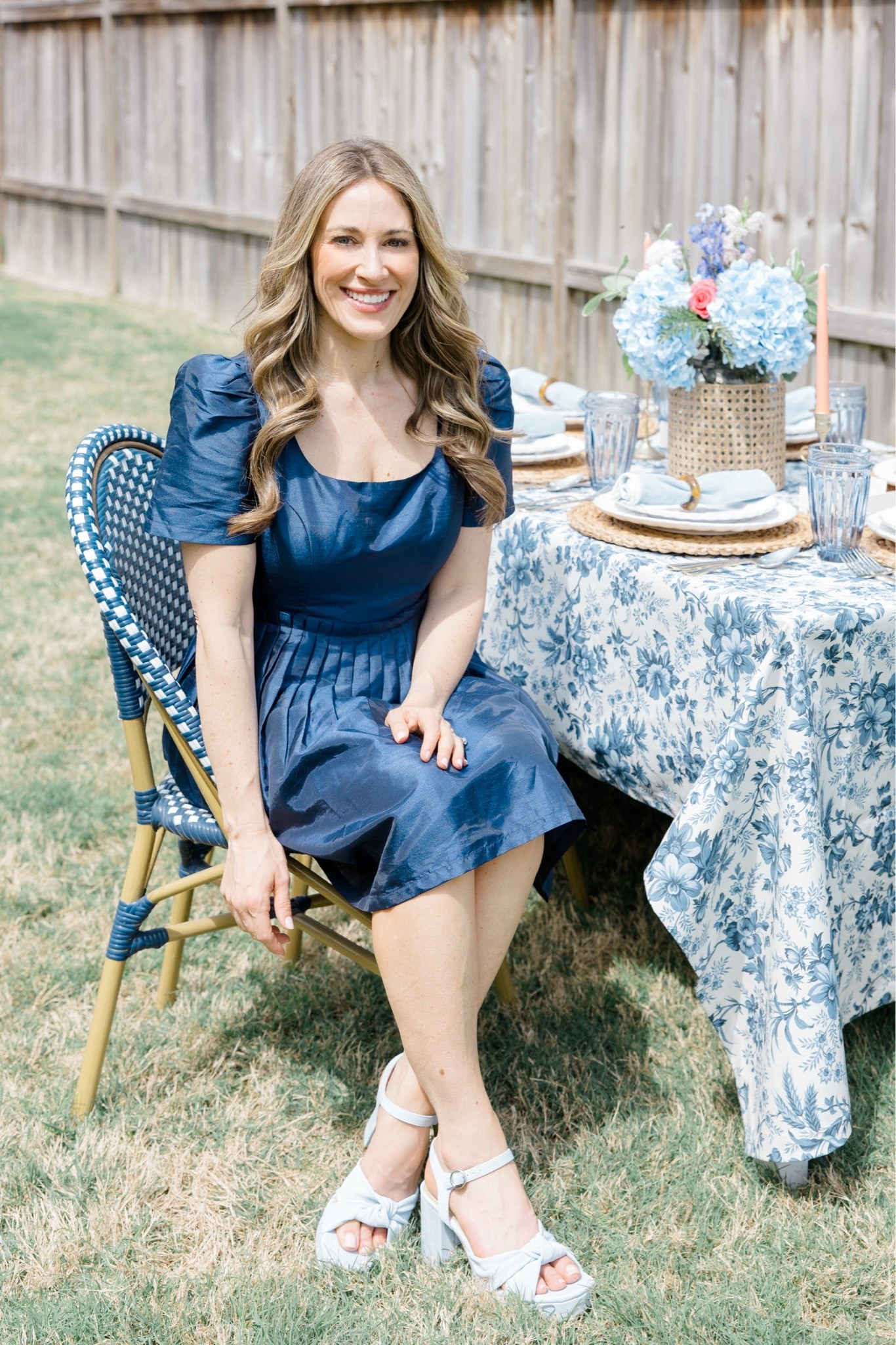 Love this silk summer dress and tablescape. The perfect hosting look and table. Side small.

#LTKPetite #LTKOver40 #LTKHome