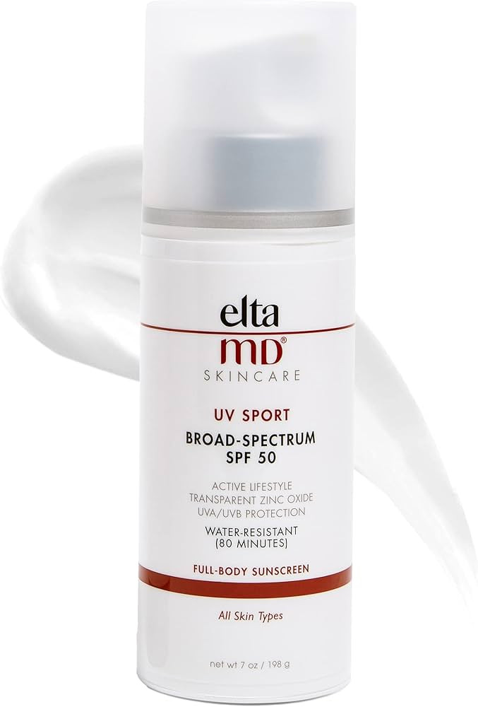 EltaMD UV Sport Body Sunscreen, SPF 50 Sport Sunscreen Lotion, Sweat Resistant and Water Resistan... | Amazon (US)