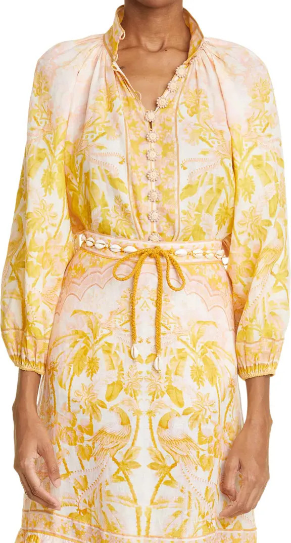 Zimmermann Tropical Print Ramie Blouse | Nordstrom | Nordstrom Canada