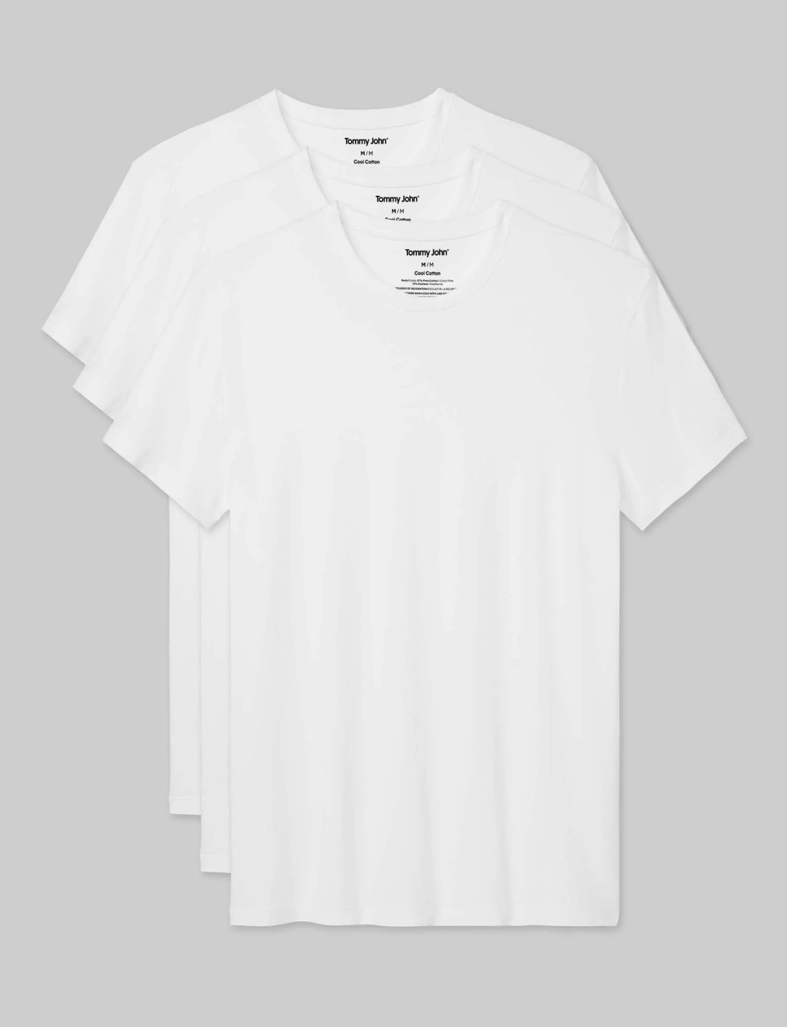 Cool Cotton Crew Neck Modern Fit Undershirt (3-Pack) | Tommy John