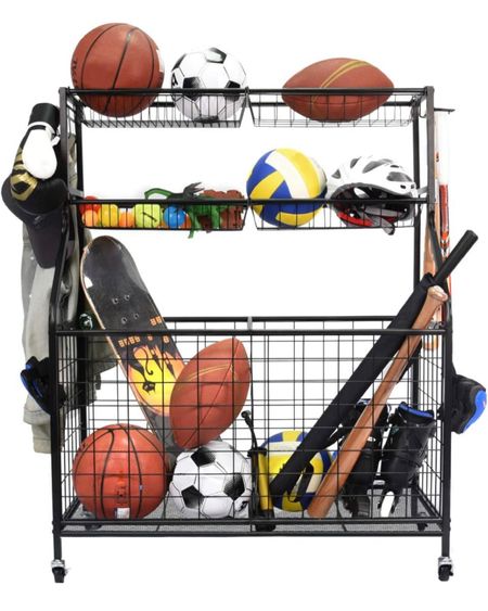 This storage organizer is perfect for all your kids sports stuff, toys, gear, balls, etc. my favorite part is that they can roll it out themselves and pick what they want to play with. 

I linked a few different options 💙

#LTKGiftGuide #LTKfamily #LTKkids