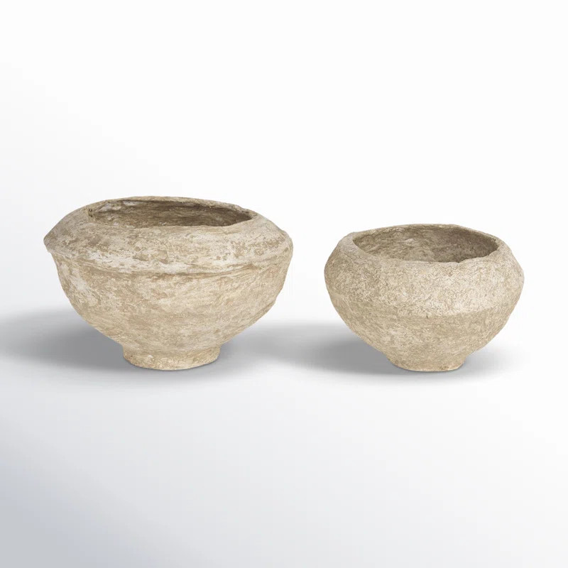 Aldwell Handmade Paper Mache Decorative Bowl - Set of 2 | Joss & Main