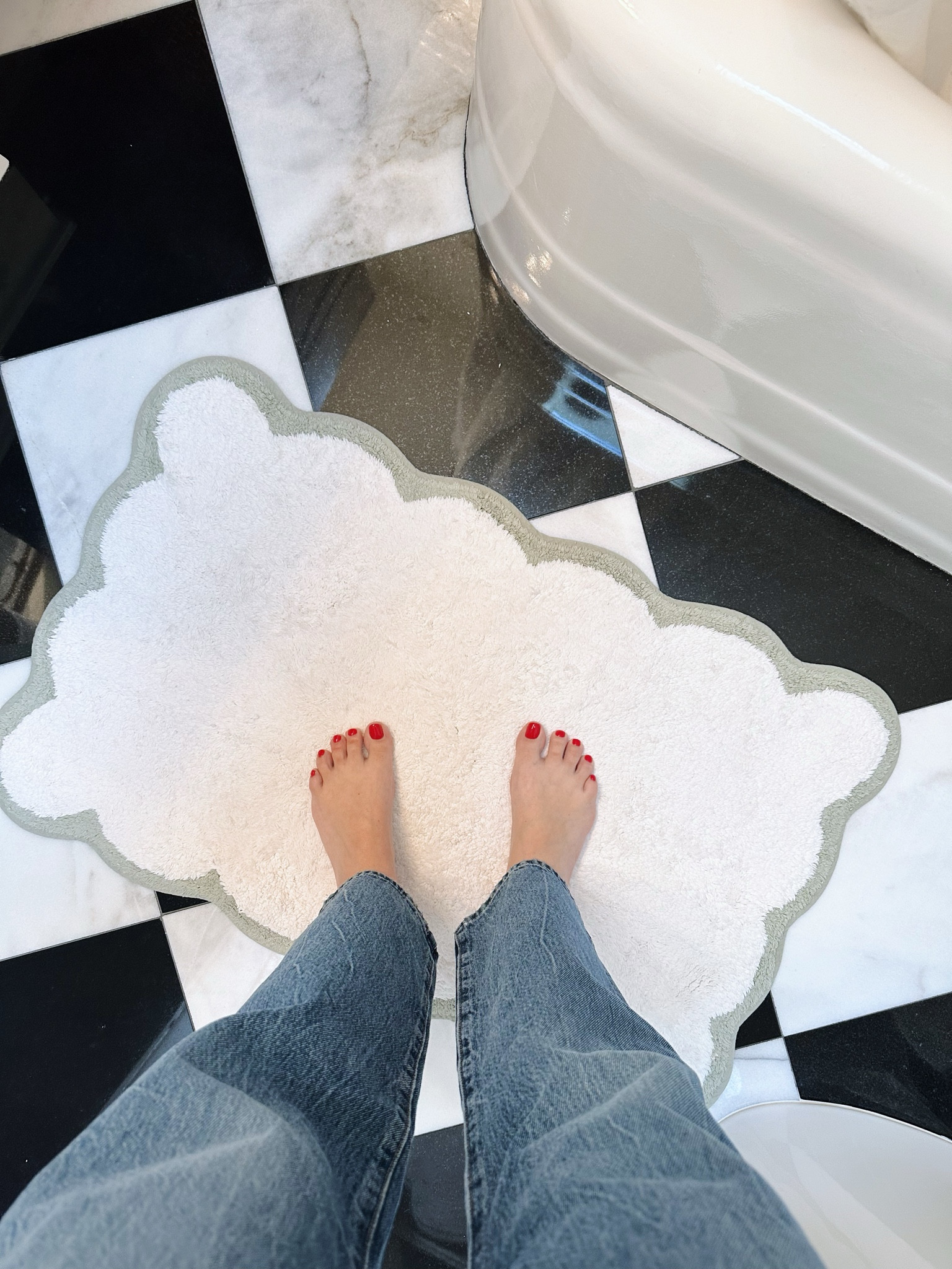 Scalloped bathroom accessories 

#LTKfindsunder50 #LTKhome