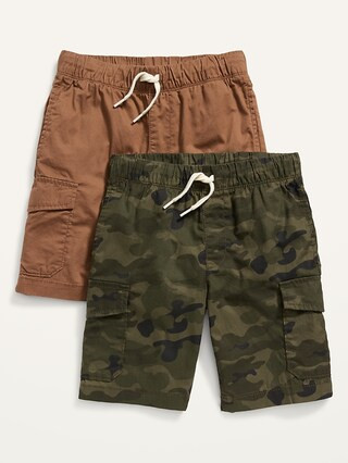 Non-Stretch Twill Jogger Shorts 2-Pack for Boys (At Knee) | Old Navy (US)