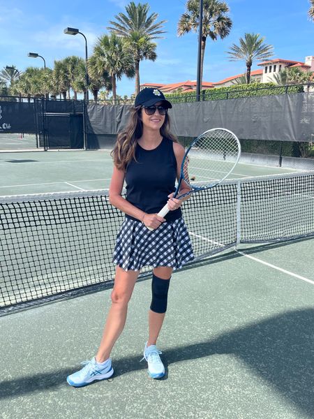 To my tennis friends, this cute @nike tennis skirt & my @rayban sunglasses are on sale! And these @asics tennis shoes need ZERO time to break in, which is a little unusual for a pair new shoes designed for tennis. 

By the way, if any of you have been considering taking up tennis🎾, I highly recommend it! I actually started playing when I turned 40, so it's never too late to learn. Not only is it a fun way to exercise, but the outfits are also super cute. (minus the ugly knee sleeve) 😉

Swipe to see who I played with the other day. ❤️

#tennisover40 #tennislover #tennisover50 #tennisoutfits 
#tenniskirts #over50style 
#over50 #tennisshoes
#over50blogger


#LTKsalealert #LTKSeasonal