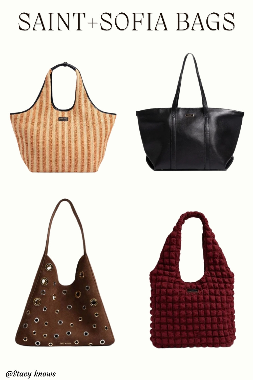 The ultimate bag finds from Saint + Sofia. Exceptional craftsmanship, buttery leather, and timeless design. Everything is linked below in my LTK Shop!

#LTKStyleTip #LTKSaleAlert #LTKworkwear #SaintAndSofia #HandbagStyle #LuxuryForLess #ChicStyle #BagObsessed 

 #LTKgrwm #LTKSaleAlert #LTKTravel