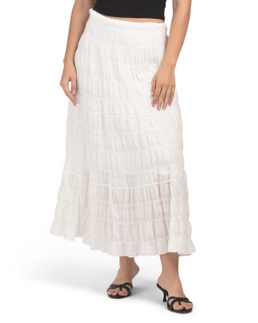 Tiered Maxi Skirt | TJ Maxx