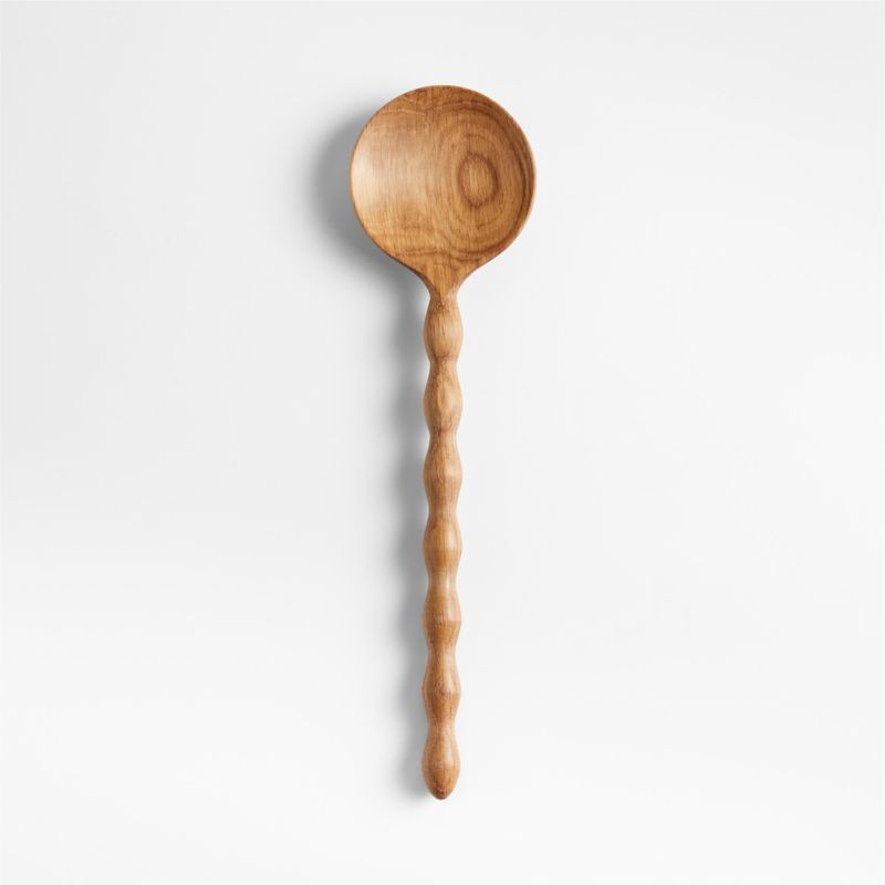Large Arbor Oak Wood Spoon by Laura Kim + Reviews | Crate & Barrel | Crate & Barrel