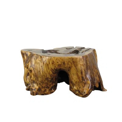 Asian Classic Hand Carved Natural Wood Table Top Sculpture | Wayfair North America
