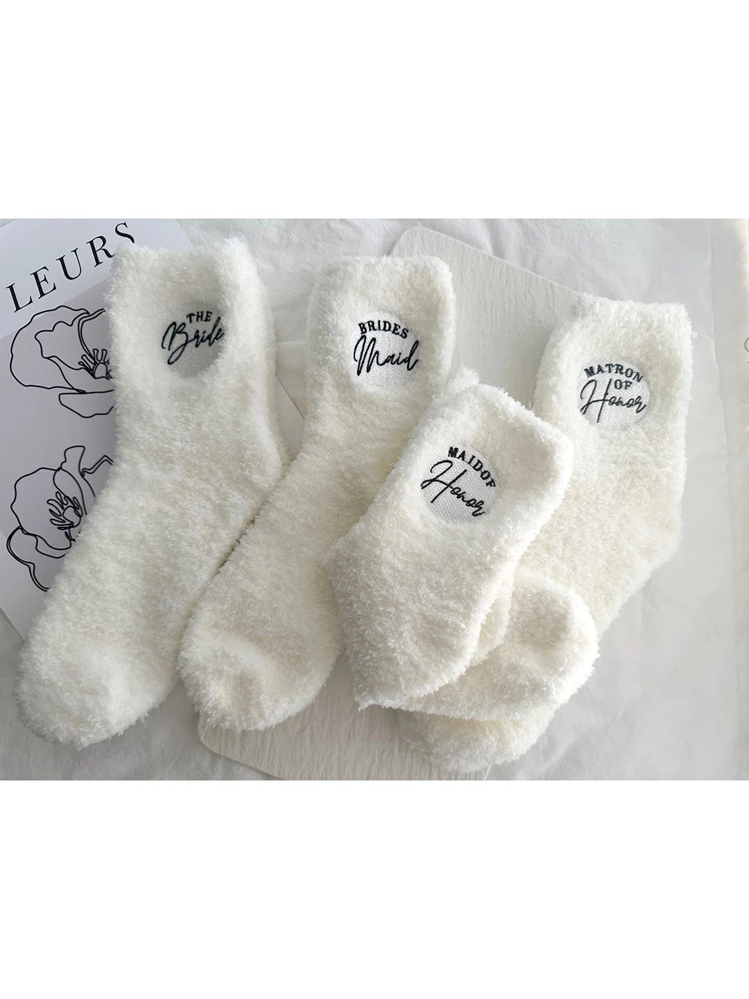 Cozy Fuzzy Bridesmaids Wedding Socks, the Perfect Gift Idea OLIVI - Etsy | Etsy (US)